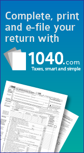 Complete, print and e-file your return with 1040.com